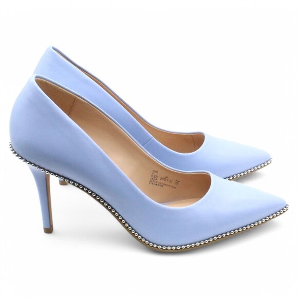 Coach Waverly Women Shoes Pointed Toe Beadchain PUMPS Navy - Picture 3 of 8